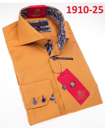 Men's Fashion Shirt by AXXESS - Pumpkin