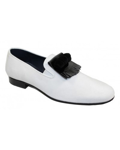 Duca by Matiste Men's Shoes - Made in Italy - Capua White Black a