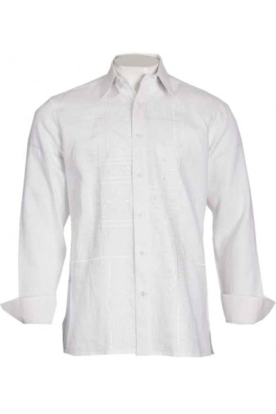 Men's 100% Linen Fashion Shirt by Inserch / Merc - White
