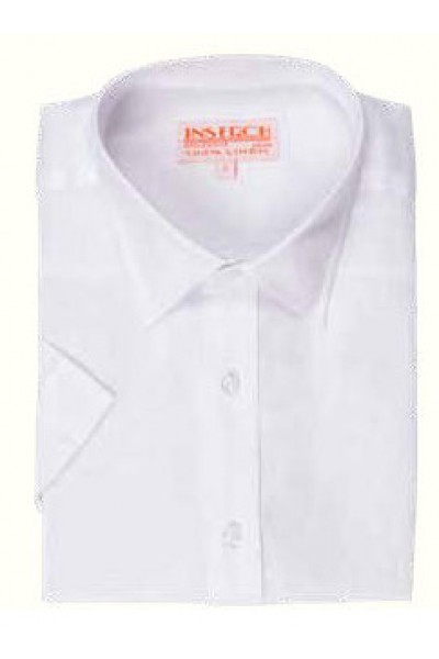 Men's 100% Linen S/S Shirt by Inserch / Merc - White a