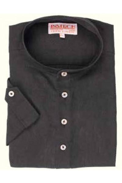 Men's 100% Linen S/S Shirt by Inserch / Merc - Black a