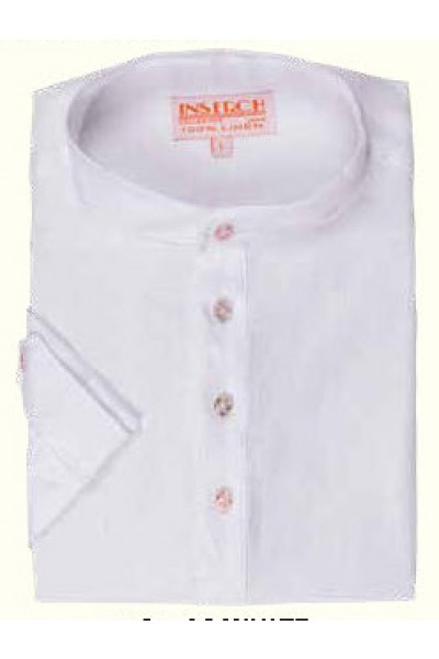 Men's 100% Linen S/S Shirt by Inserch / Merc - White a
