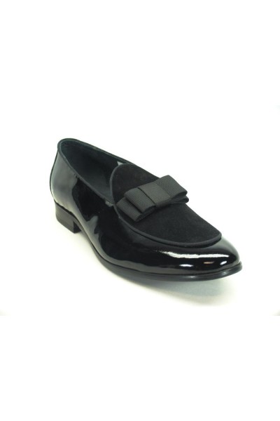 Men's Fashion Shoes by Carrucci - Duo / Bow Black