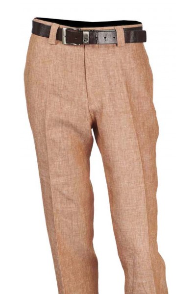 Men's 100% Linen Flat Front Pants by Merc/InSerch - 6 Colors a