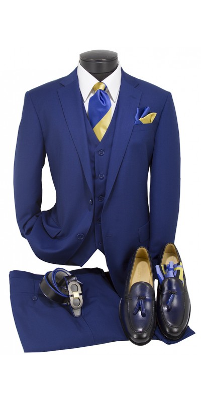 Vitarelli Mens Suit Royal Blue